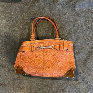 Coach tweed purse
